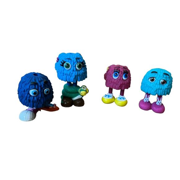 McDonald's Fry Guy Lot of 4 Figures Snake All Different 2 Shoes Slippers 1989 - Picture 1 of 6